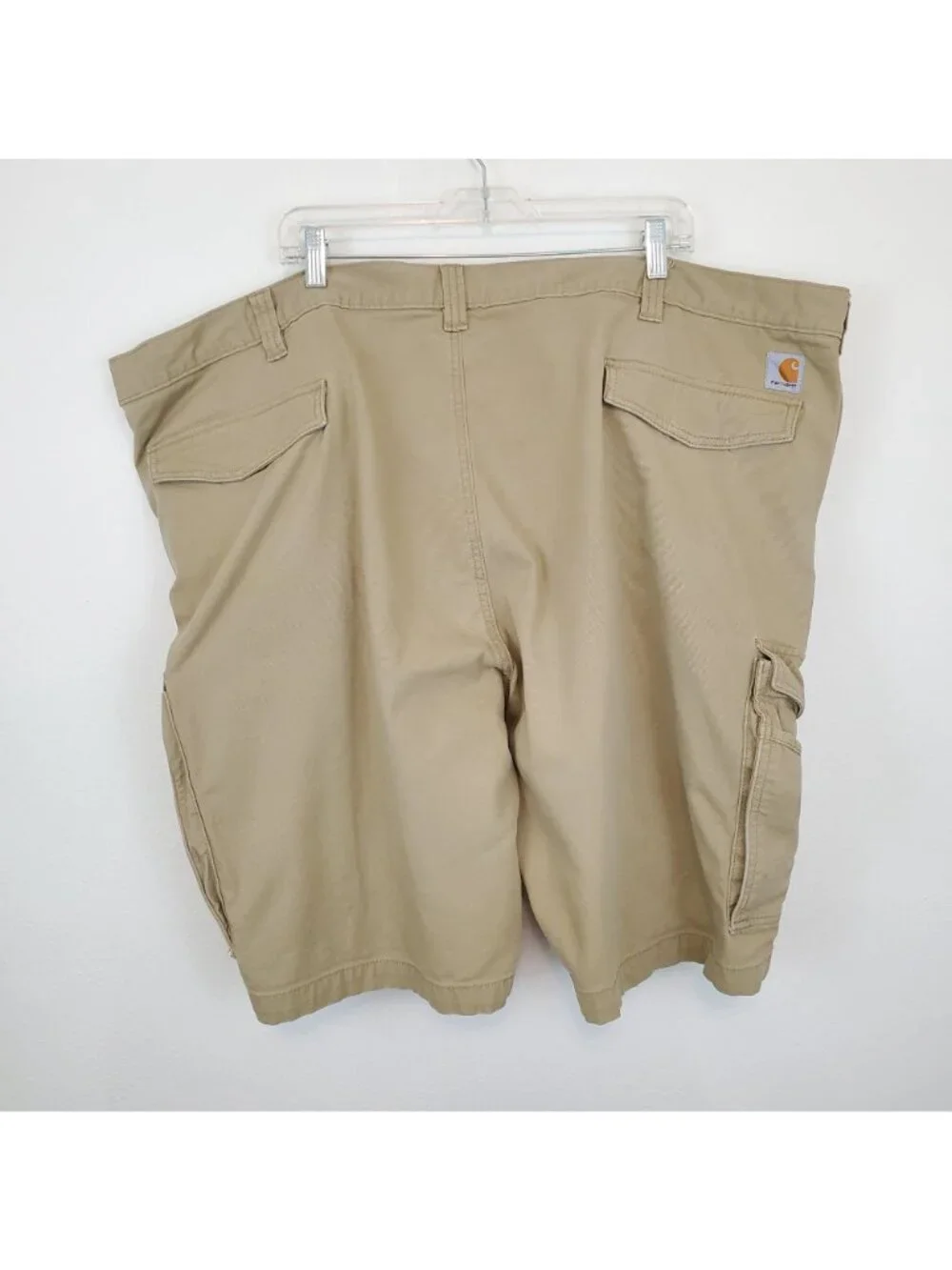 Carhartt khaki relaxed fit cargo work shorts